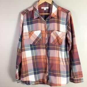 Sexy Adam Levine Maroon 5 Plaid Button Up Shirt Autumn L